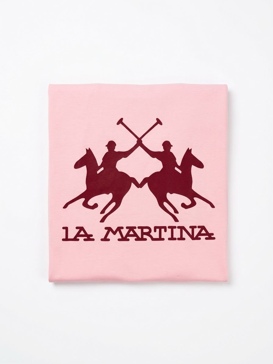COPERTINA IN COTONE  CON LOGO LA MARTINA