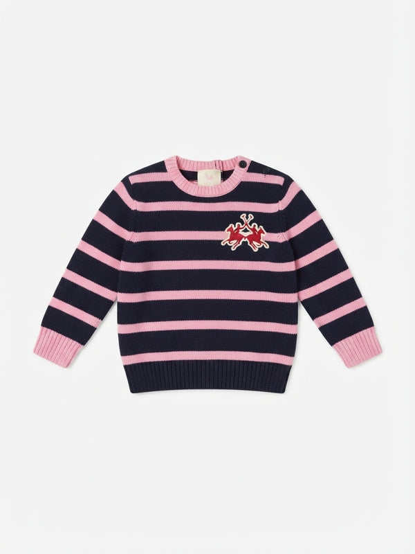 MAGLIONCINO IN MAGLIA A RIGHE LA MARTINA
