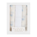 SET 3 PZ MUSSOLA ALL OVER CUORI 80×80 CM