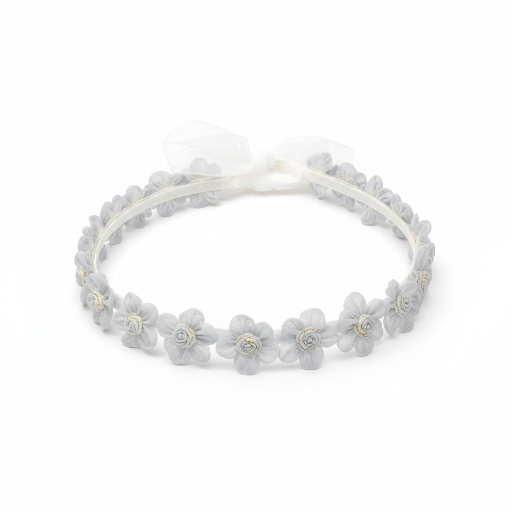 CERCHIETTO IN TULLE CON FIORI MARLA
