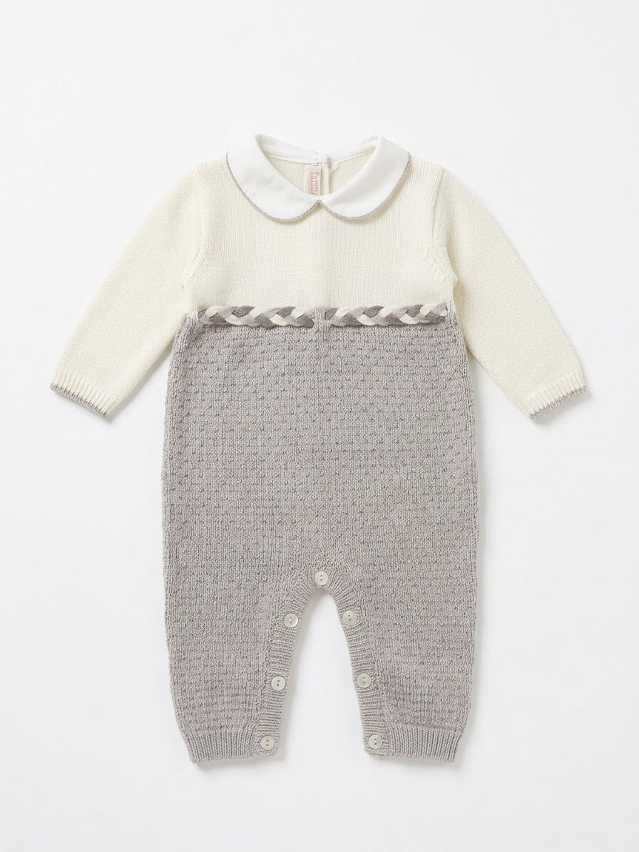 TUTINA NEONATO TRICOT CON DETTAGLIO INTRECCIATO SCALDACUORE