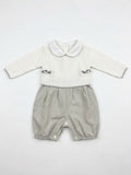 PAGLIACCETTO NEONATO IN MAGLIA CON COLLETTO SCALDACUORE