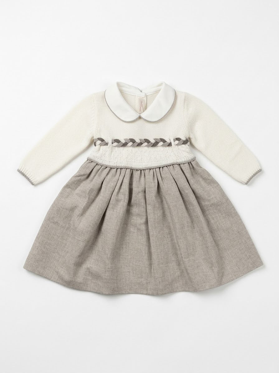ABITO PER NEONATA IN MAGLIA SCALDACUORE