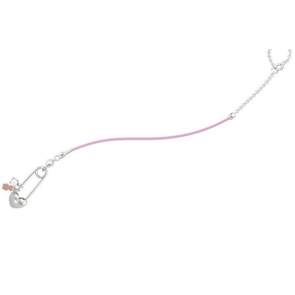 SPILLA PORTACIUCCIO ARGENTO 925 CORDINO ROSA