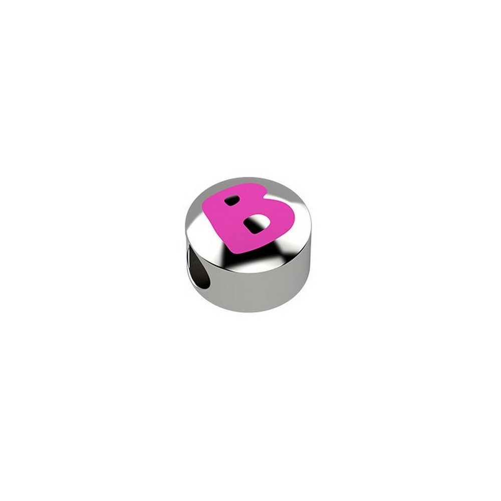 CURSORE ARGENTO LETTERA B 925 Rosa