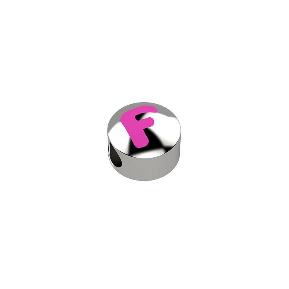 CURSORE ARGENTO LETTERA F 925 Rosa