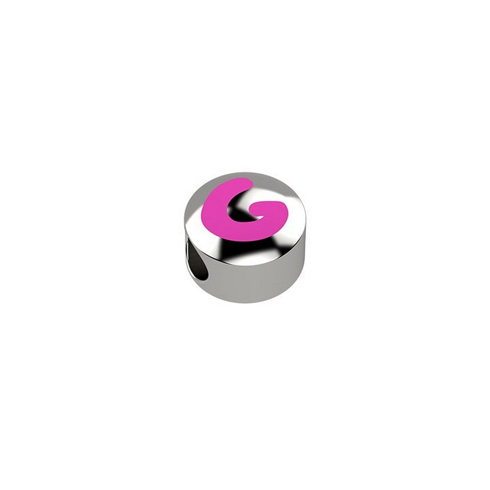 CURSORE ARGENTO LETTERA G 925 Rosa