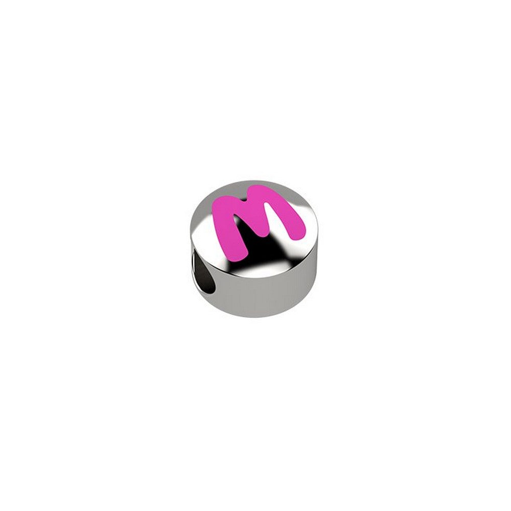 CURSORE ARGENTO LETTERA M 925 Rosa