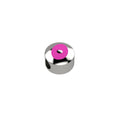CURSORE ARGENTO LETTERA O 925 Rosa