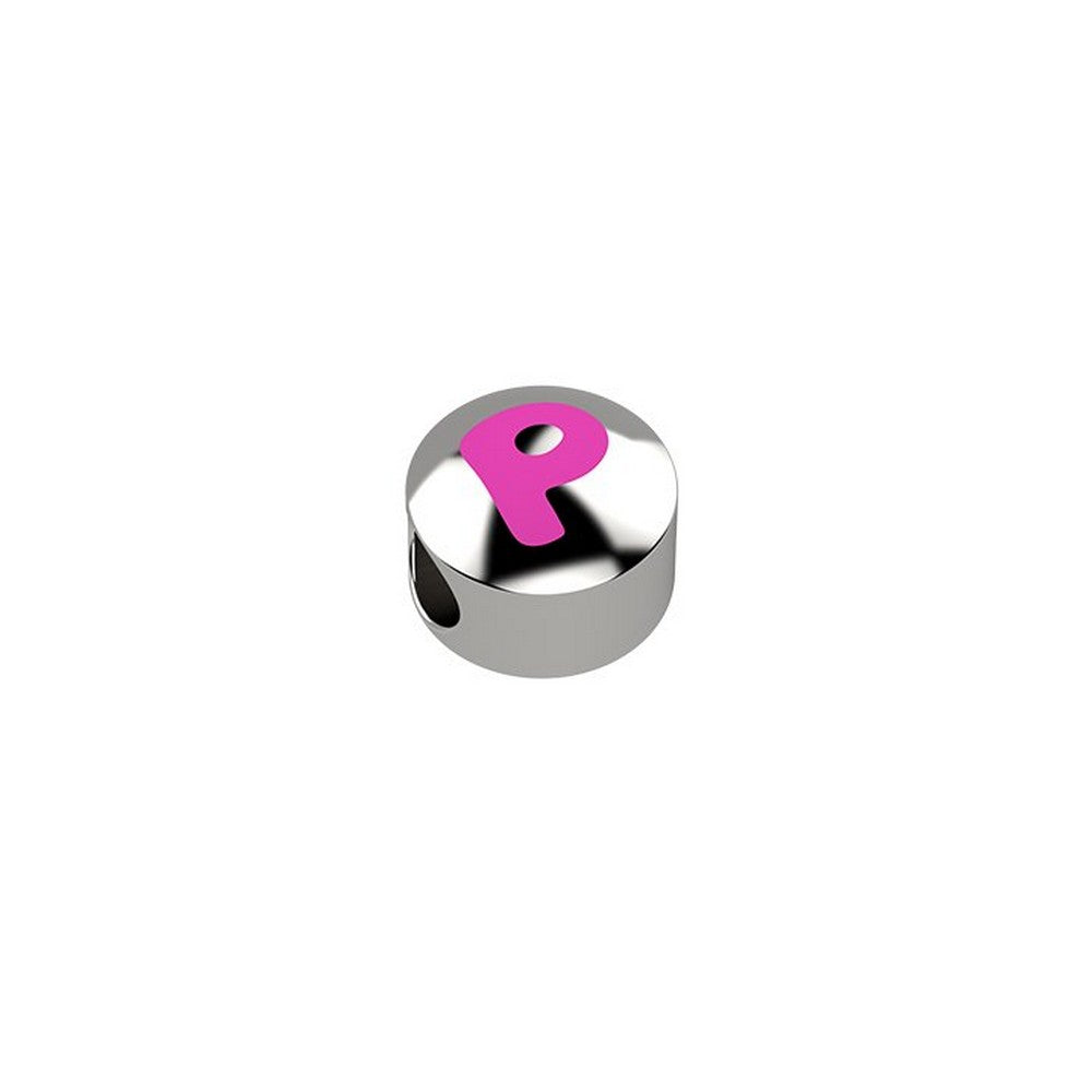 CURSORE ARGENTO LETTERA P 925 Rosa
