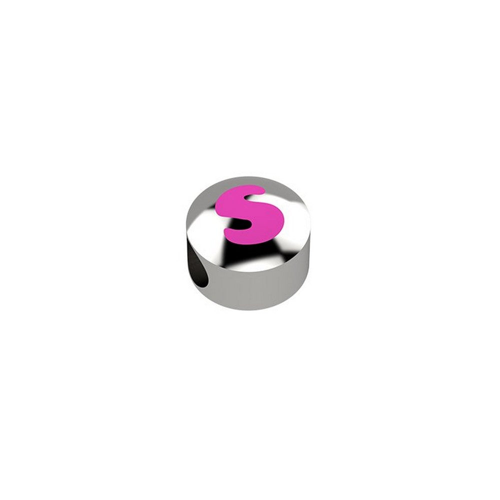 CURSORE ARGENTO LETTERA S 925 Rosa