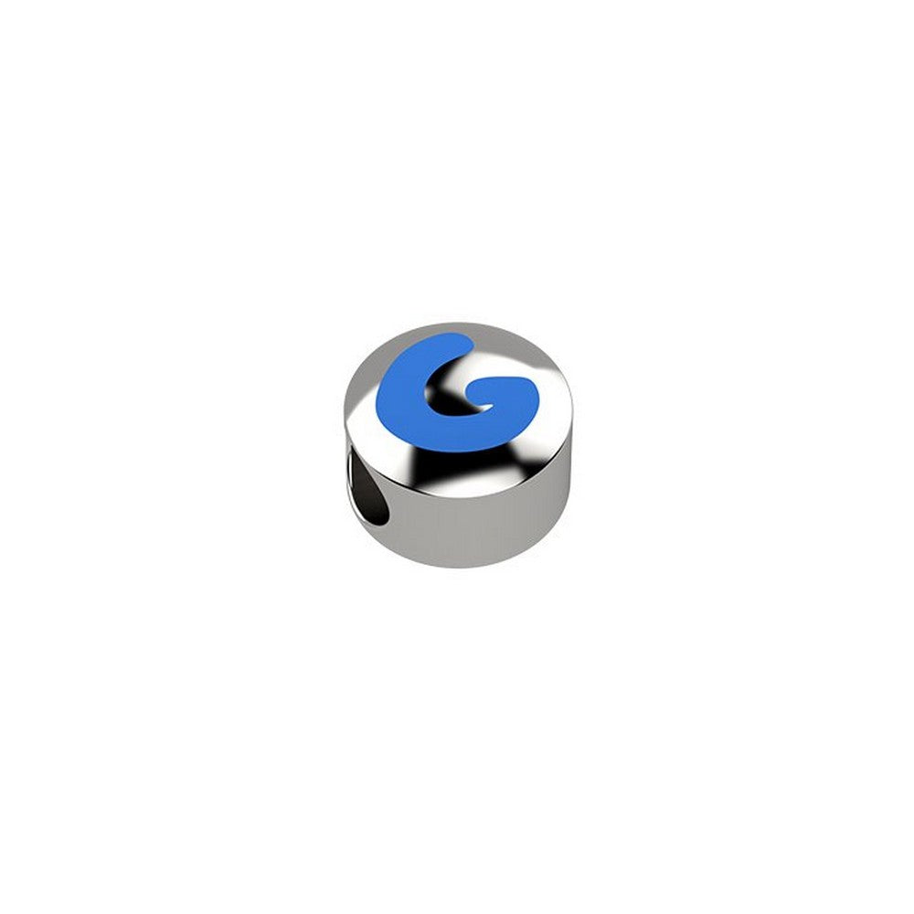 CURSORE ARGENTO LETTERA G 925 Azzurro