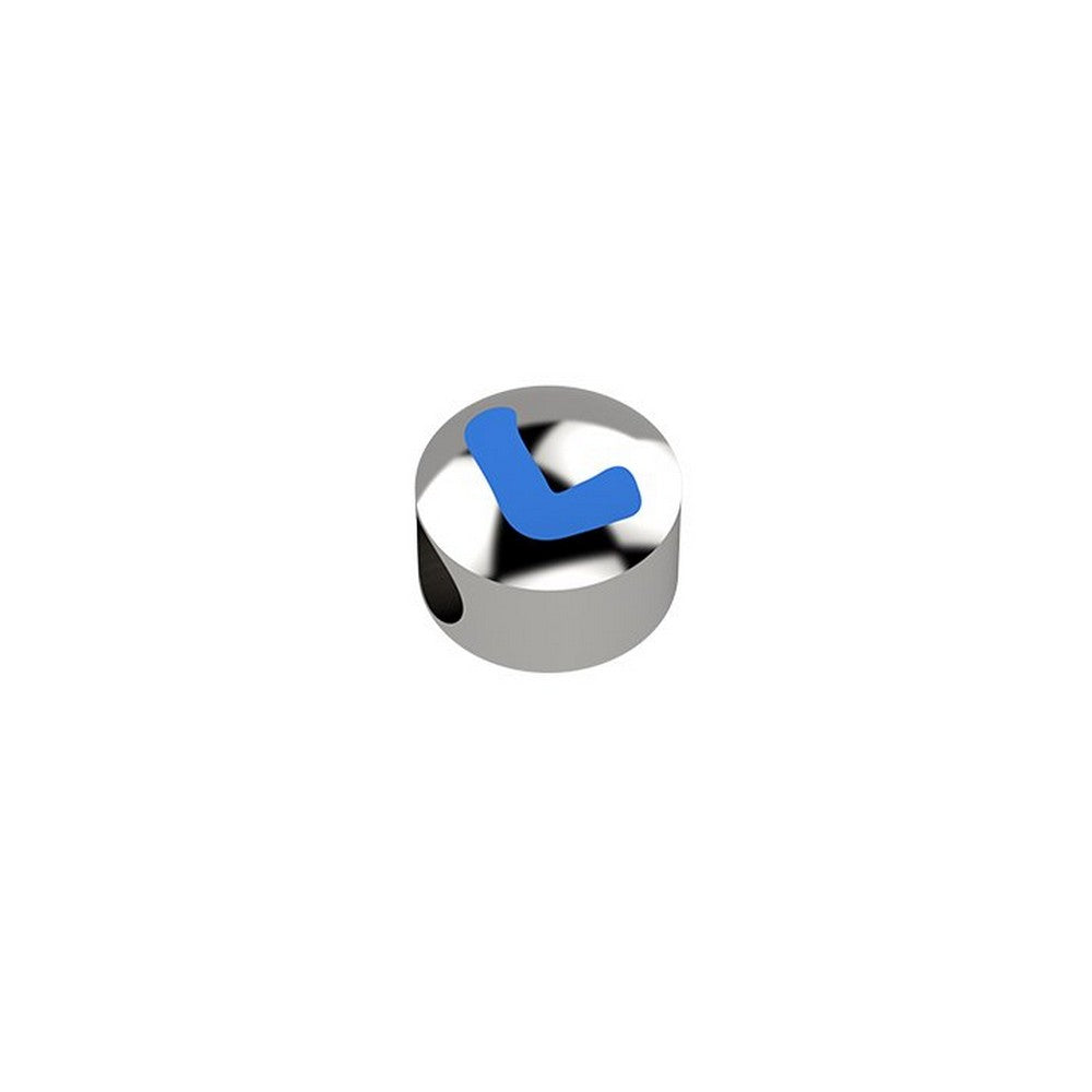 CURSORE ARGENTO LETTERA L 925 Azzurro