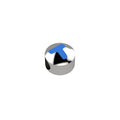CURSORE ARGENTO LETTERA T 925 Azzurro