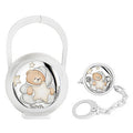 SET PORTACIUCCIO BIANCO E CATENELLA ARGENTO