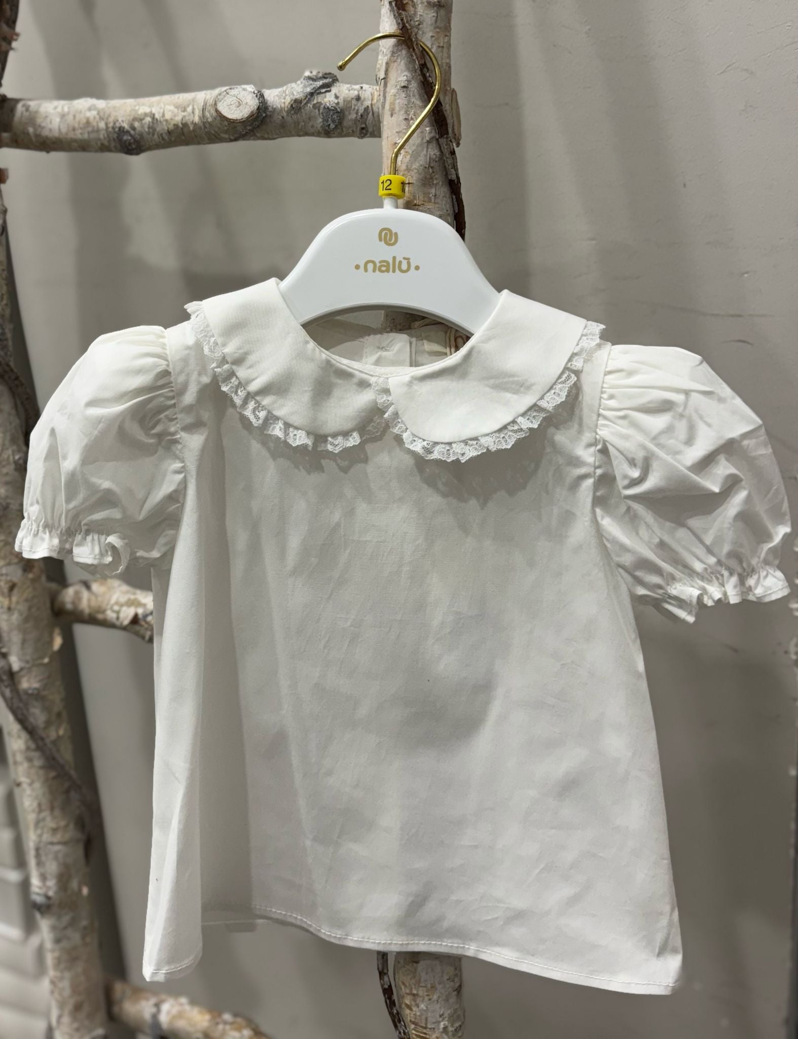 CAMICIA COLLETTO CON RICAMO NALU'