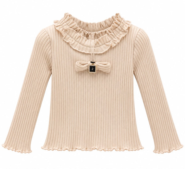 MAGLIA MANICA LUNGA CON FIOCCO NALU'