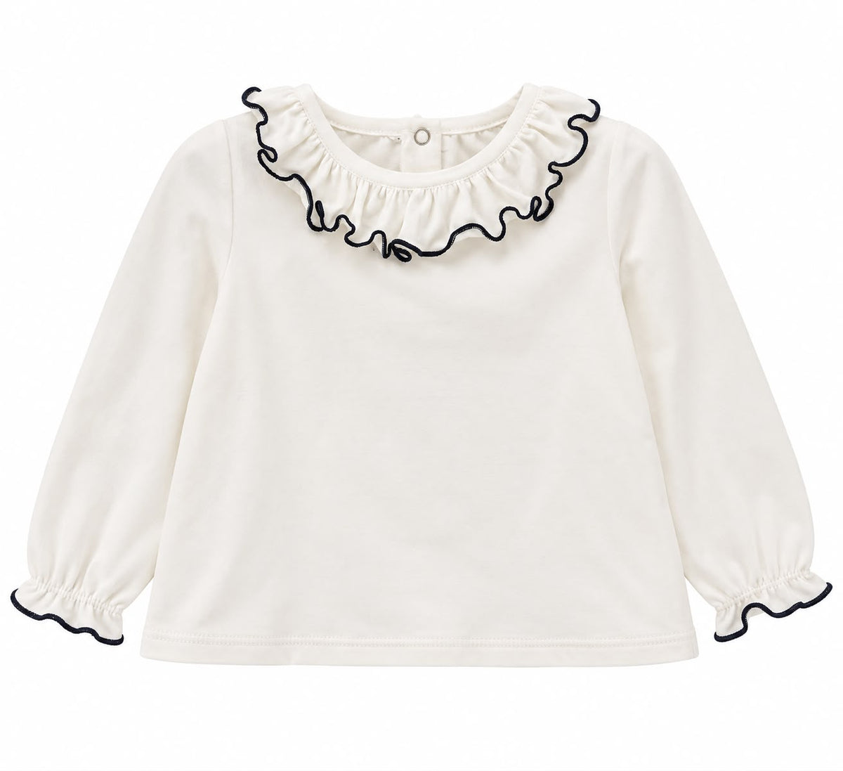 MAGLIA MANICA LUNGA CON COLLETTO ARRICCIATO NALU'