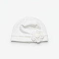 CAPPELLINO IN MORBINO COTONE CON FIORE MINU'