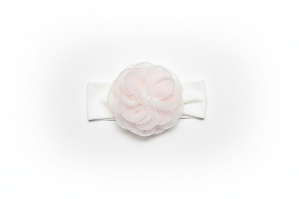 FASCIA CERIMONIA CON FIORE IN ORGANZA MINU'