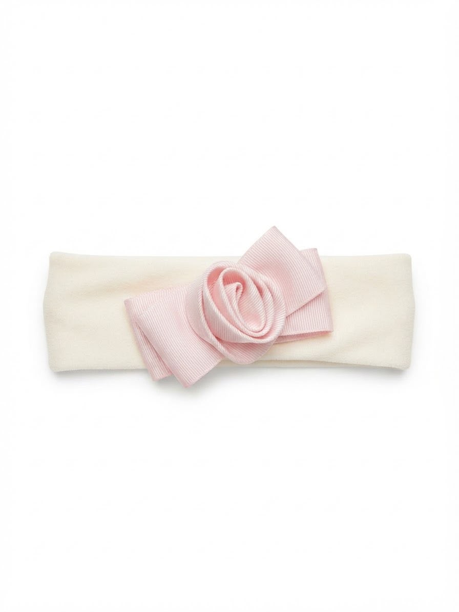 FASCIA CERIMONIA CON FIORE E FIOCCO MINU'