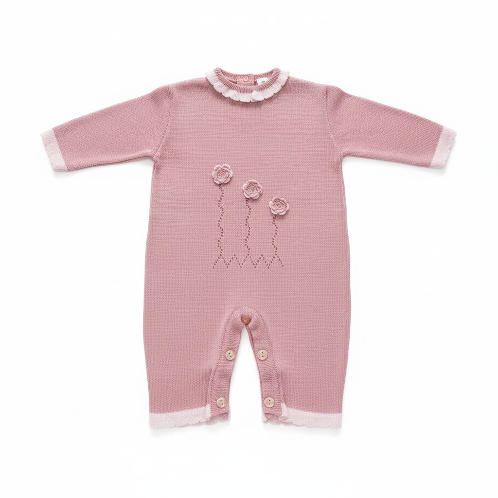 TUTINA IN FILO CON ROSE PAPPA E LATTE