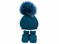 SET IN LANA CAPPELLINO POMPON + BABBUCCE PAPPA E LATTE
