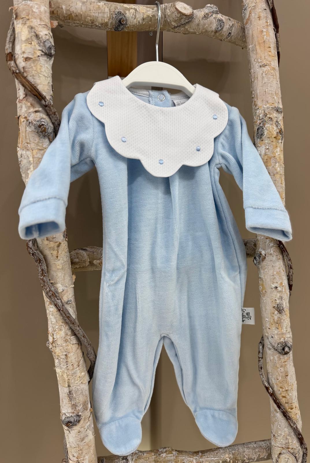 TUTINA IN CINIGLIA CON COLLETTO BAVETTA PAPPA E LATTE