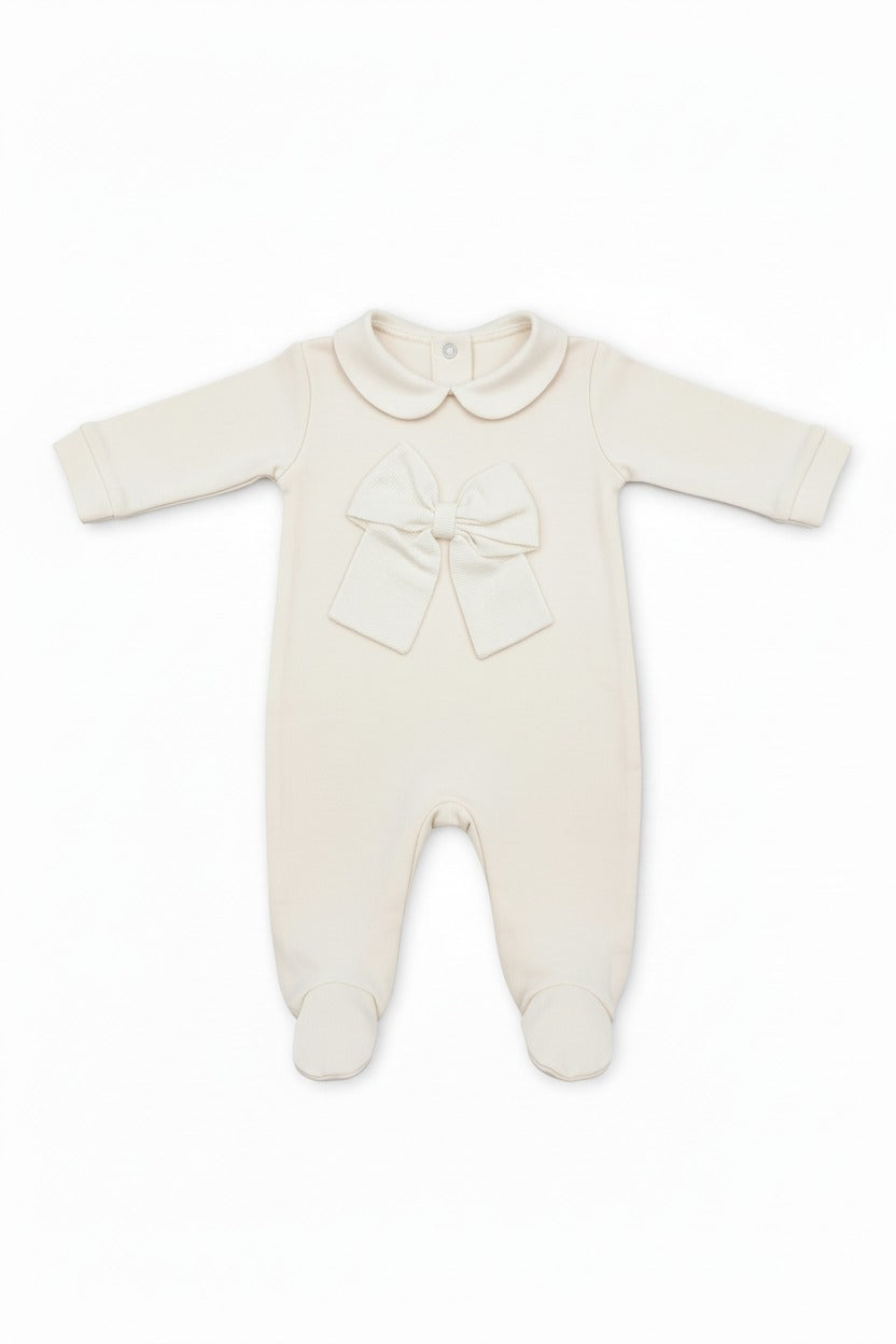 TUTINA INTERLOCK IN CALDO COTONE CON FIOCCO PAPPA E LATTE