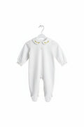 TUTINA IN COTONE CON COLLETTO RICAMATO LEMON PURETE'