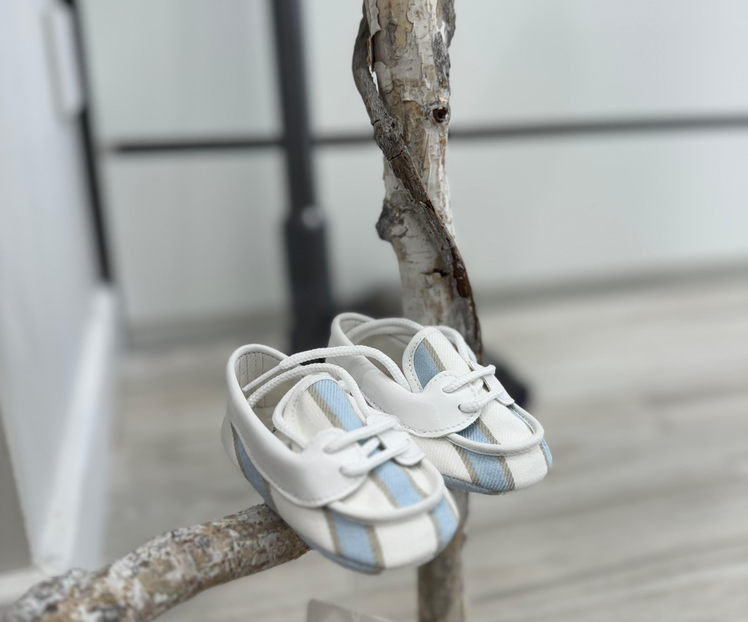 MOCASSINO CERIMONIA CON RIGHE