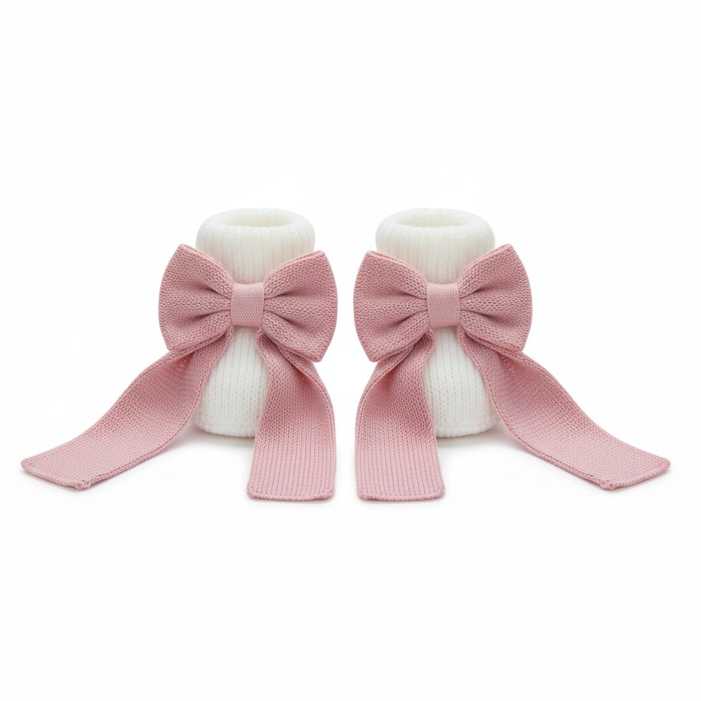 SCARPINA IN FILO CON FIOCCO BEBE' DI ALMY