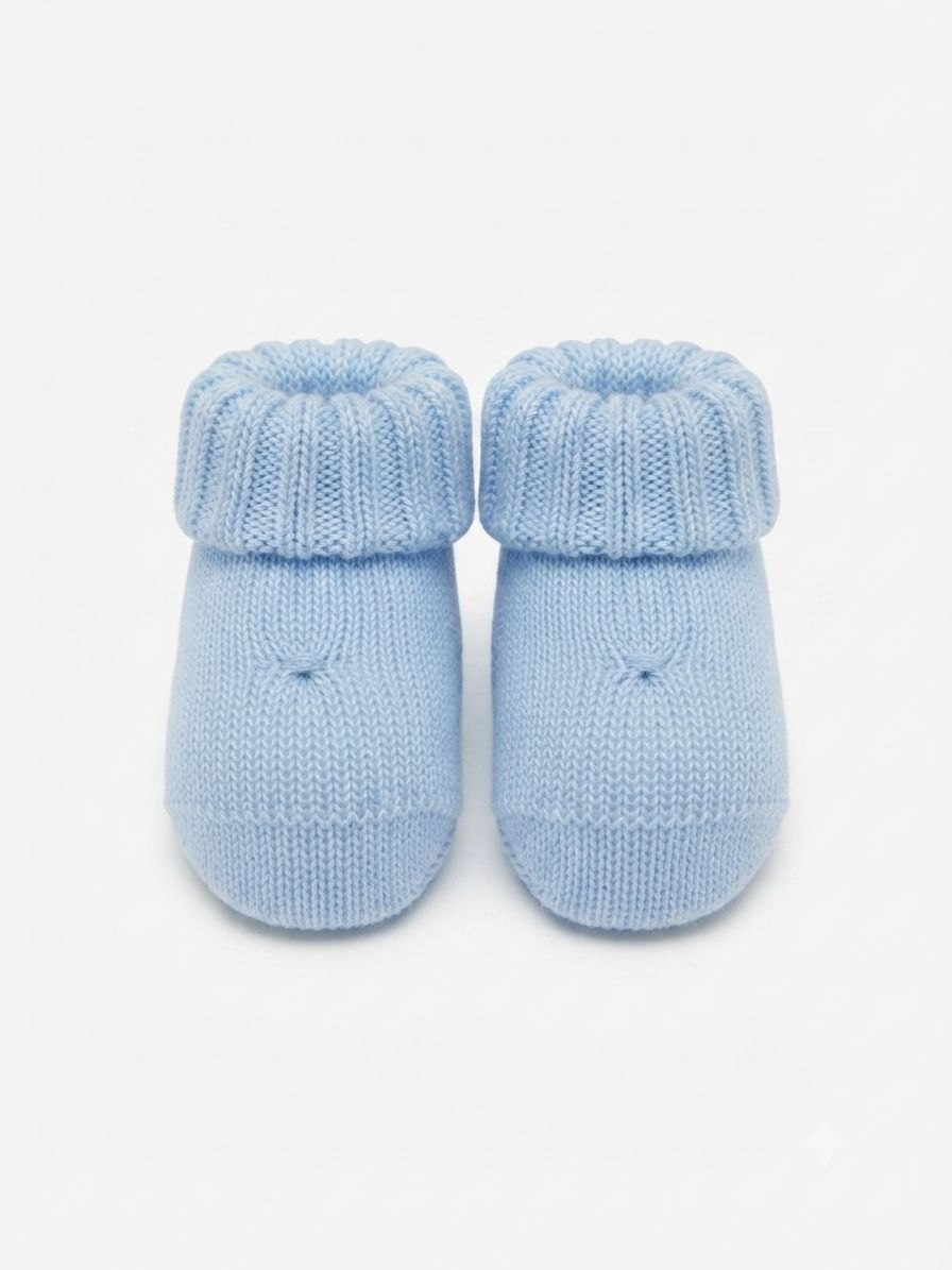 SCARPINE IN MAGLIA A COSTE BEBE' DI ALMY