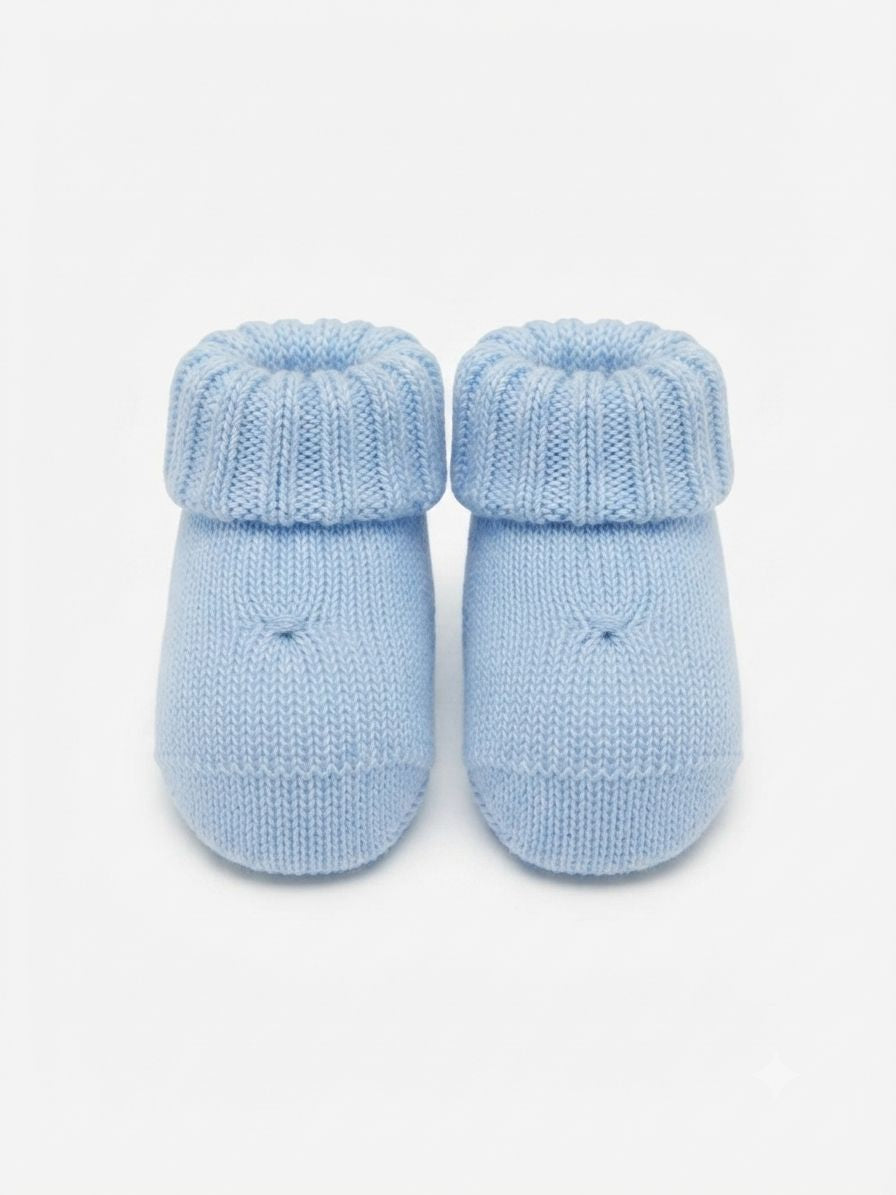 SCARPINE IN MAGLIA A COSTE BEBE' DI ALMY