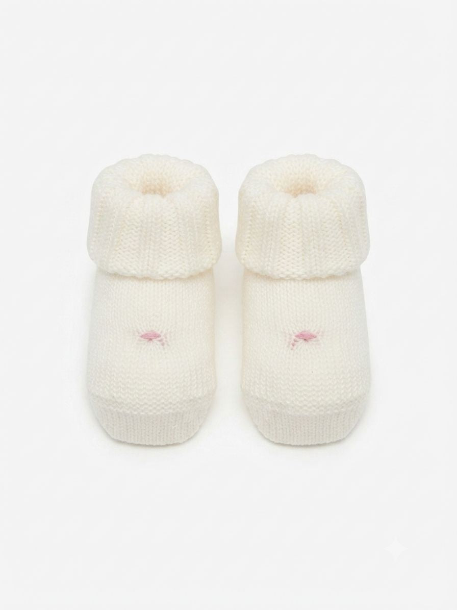 SCARPINE IN MAGLIA A COSTE BEBE' DI ALMY