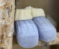 SCARPINE IN MAGLIA CON RICAMO BEBE' DI ALMY