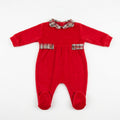 TUTINA IN CINIGLIA CON RIGHE E BOTTONI BABY VIP