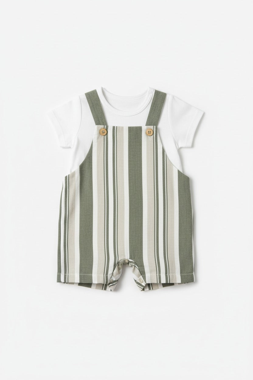 COMPLETO NEONATO SALOPETTE + MAGLIA BABY VIP