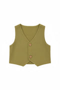 GILET NEONATO IN LINO BABY VIP