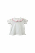 CAMICIA NEONATA CON POIS E COLLETTO BABY VIP