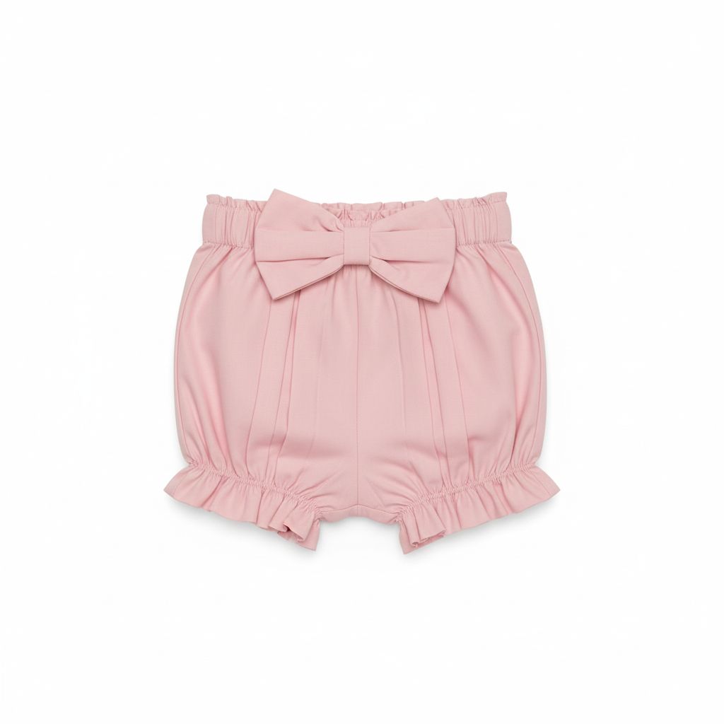 SHORT CON BRETELLE E FIOCCO BABY VIP