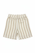 PANTALONCINO IN LINO A RIGHE BABY VIP