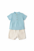 COMPLETO IN LINO DUE PEZZI NEONATO BABY VIP