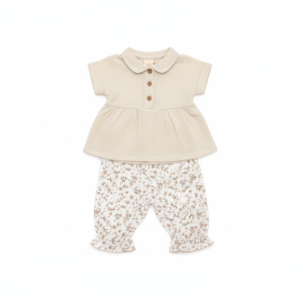COMPLETO DUE PEZZI NEONATA BABY VIP