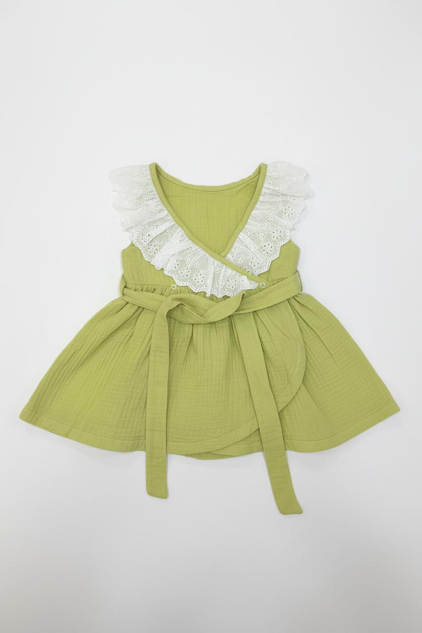 VESTITINO CON COLLETTO SANGALLO BABY VIP