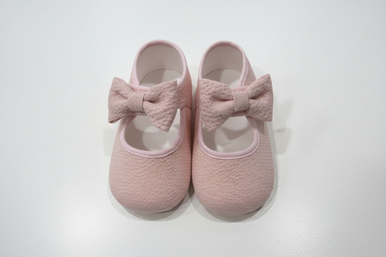PRIMA SCARPINA NEONATA CON FIOCCO BABY VIP