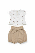 COMPLETINO ELEGANTE CON RICAMI FLOREALE BABY VIP