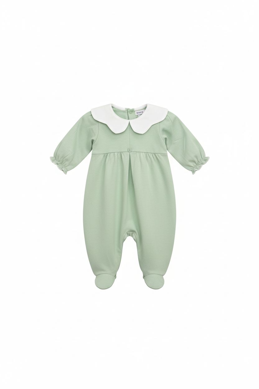 TUTINA NEONATA CON COLLETTO  TONDO BABY VIP