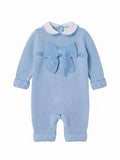 TUTINA IN MAGLIA DI PURO COTONE CON FIOCCO BEBE' DI ALMY