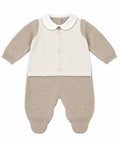 TUTINA IN MAGLIA BICOLORE BEBE' DI ALMY